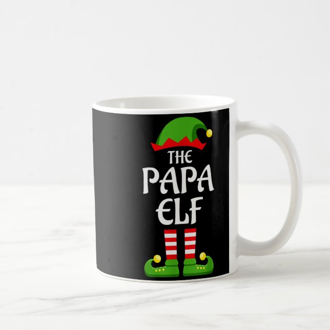 Mug Papa Elf Family Matching Group Christmas Dad  (Droite)