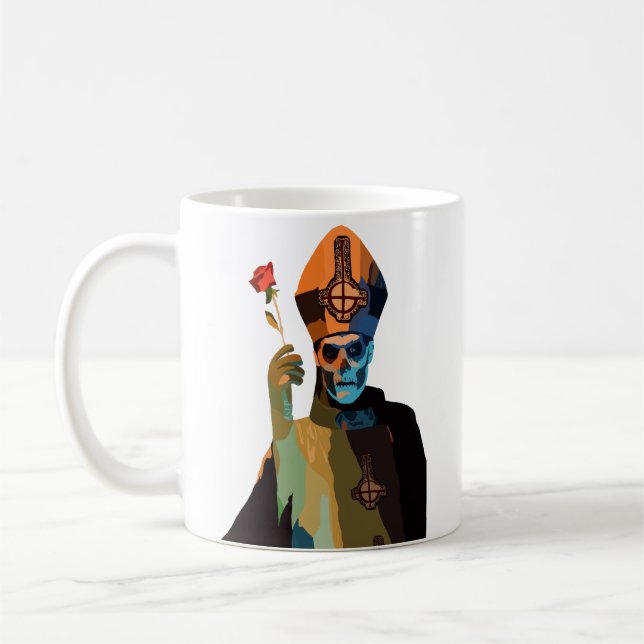 Mug Papa Emeritus II/Secondo avec Rose (Gauche)