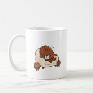 Mug Papa endormi mignon haricot de café