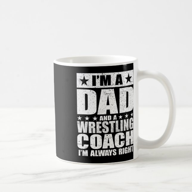 Mug Papa Entraîneurs de lutte Fête des pères Chemises  (Droite)