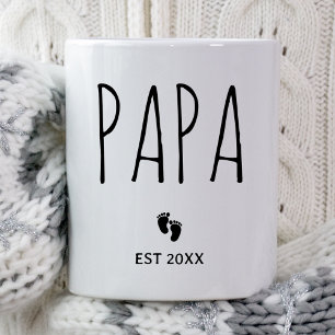 Mug Papa Est 2025 Nouveau papa Grossesse Parente Prosp