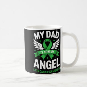 Mug Papa est le ruban vert de sensibilisation au cance