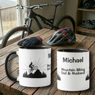 Mug Papa et mari de VTT