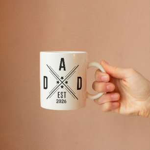 Mug Papa établi Nouveau père Année de création Fier