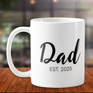 Mug Papa Établit Nouveau Cadeau Papa 