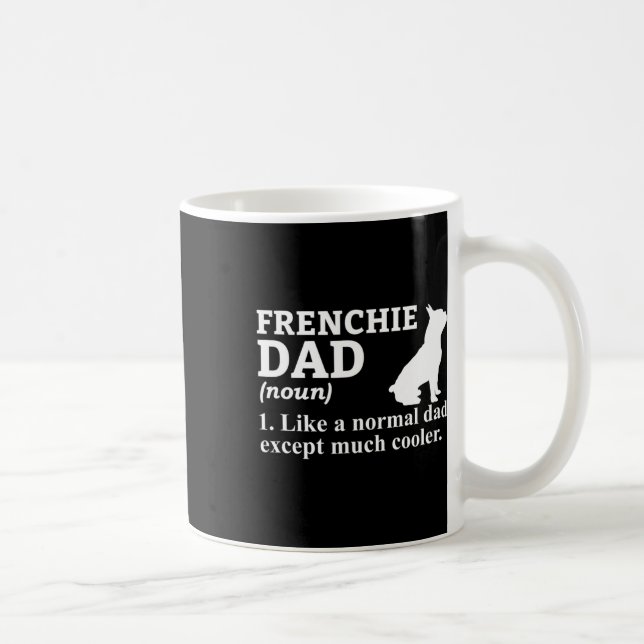Mug Papa Frensh Bulldog Français Chien Chien Chien Chi (Droite)