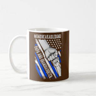 Mug Papa Grandgirl Unbreakable Bond USA Drapeau
