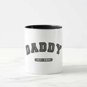 Mug Papa Gris Cuir Établie Graphisme établi