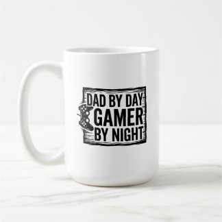 Mug Papa le Jour, Joueur la Nuit T-Shirt - Drôle de Je
