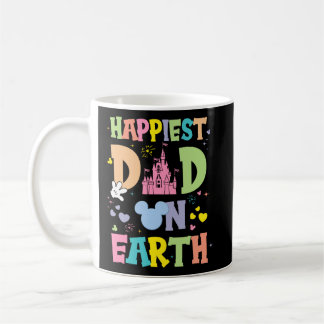 Mug Papa Le Plus Heureux Sur Terre Drôle Papa Fête des