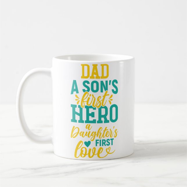 Mug Papa - Le premier héros d’un fils, le premier amou (Gauche)