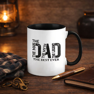 Mug Papa l'homme le mythe la légende Texte personnalis