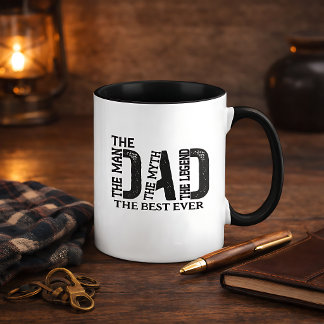 Mug Papa l'homme le mythe la légende Texte personnalis