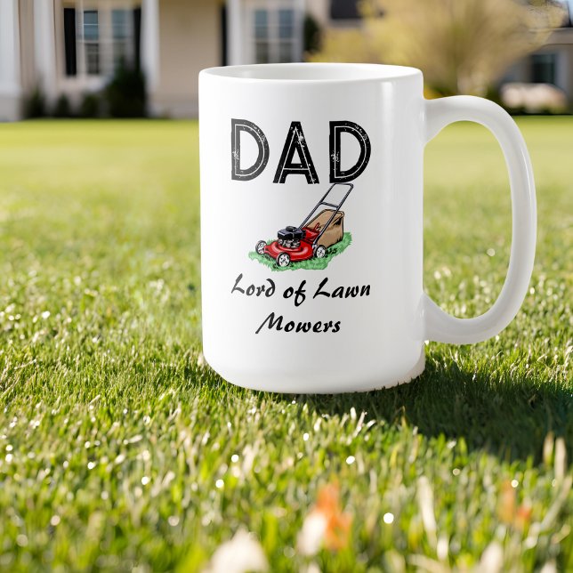 Mug Papa Lord of Lawn Mowers Cadeau pour le meilleur p (Créateur téléchargé)