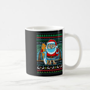 Mug Papa Maman Noël Surfiste Noël Hawaïen Papa Maman