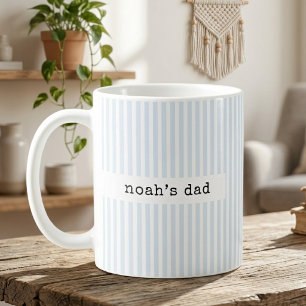 Mug Papa Maman   Rayures Beiges Découverte Papa Bébé P