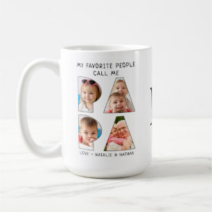 Mug PAPA moderne dit 8 photo Collage