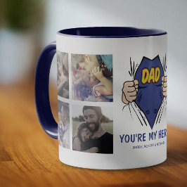 Mug Papa Mon Héros Bonne Fête des pères