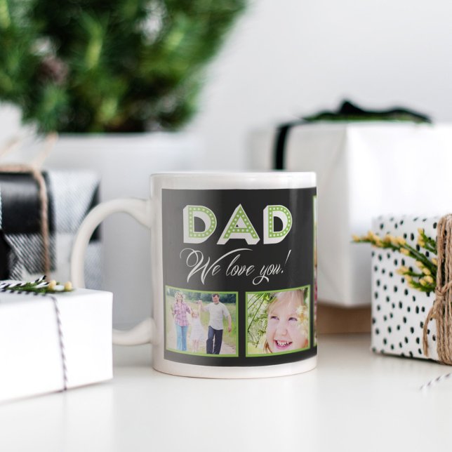 Mug Papa On T'Aime ! Musique photo personnalisée (Créateur téléchargé)