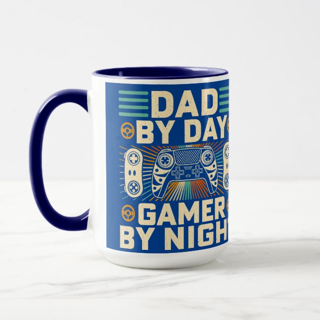 Mug Papa Par Jeu De Jour Par Nuit (Gauche)