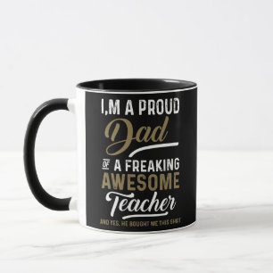Mug Papa Père Grand-père Fête des Pères Enseignant