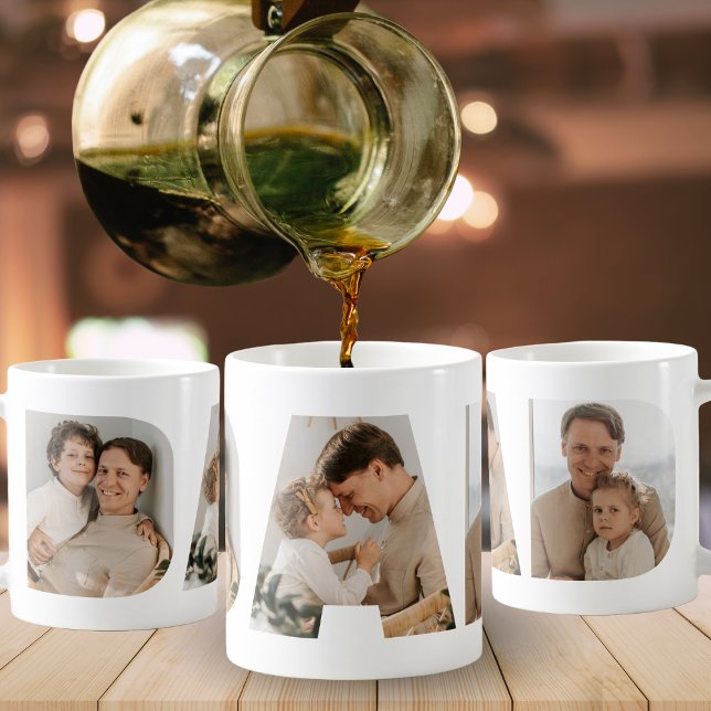 Mug Papa Photo Collage Fête des pères (Dad Photo Collage Father's Day Coffee Mug
)