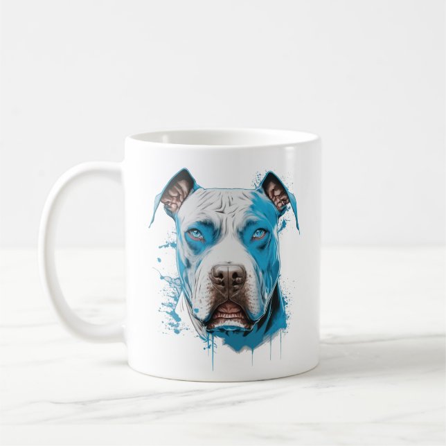Mug Papa Pitbull personnalisé (Gauche)