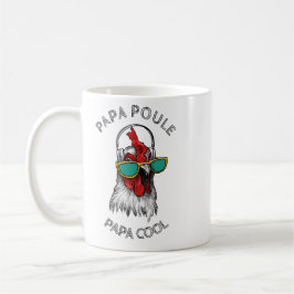 Mug papa poule papa cool, cadeau pour super papa