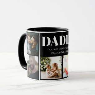 Mug Papa Vous êtes notre Superhero Photo Collage Perso