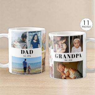 Mug Papapa et Papa Année de création 11 Collage de pho