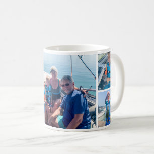 Mug Papé et petits-enfants : Collage de photos