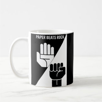 Mug Paper bat Rock – Minimaliste art noir et blanc