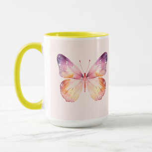 Mug Papier aquarelle papillon Art