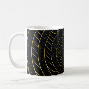 Mug Papier de luxe coupé Arrière - plans dorés.