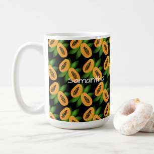 Mug Papier d'enveloppement de fruits de papaye
