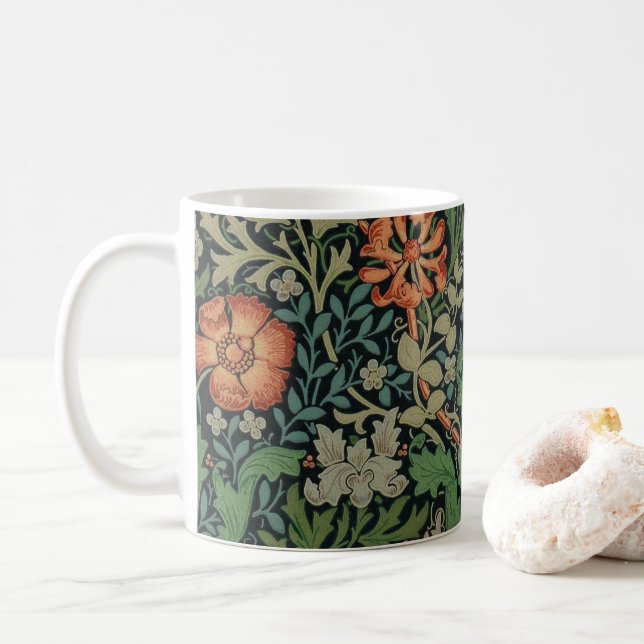 Mug Papier peint Classique William Morris Compton (Avec donut)