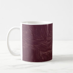Mug Papier peint doré de luxe. Motif Art déco. Vintage