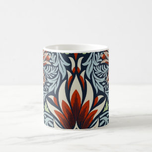Mug Papier peint floral Morris Navy Blue Snakeshead