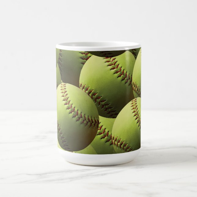 Mug Papier peint jaune du base-ball (Centre)