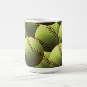 Mug Papier peint jaune du base-ball