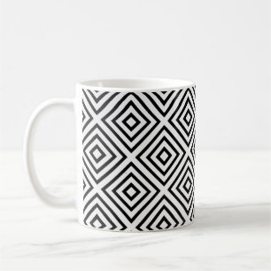 Mug Papier peint numérique à carreaux noir et blanc