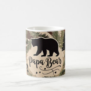 Mug Papier Rustique Ours Silhouette Extérieur Style Vi