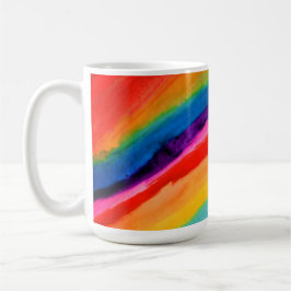 Mug Papier Tissu Rainbow Art