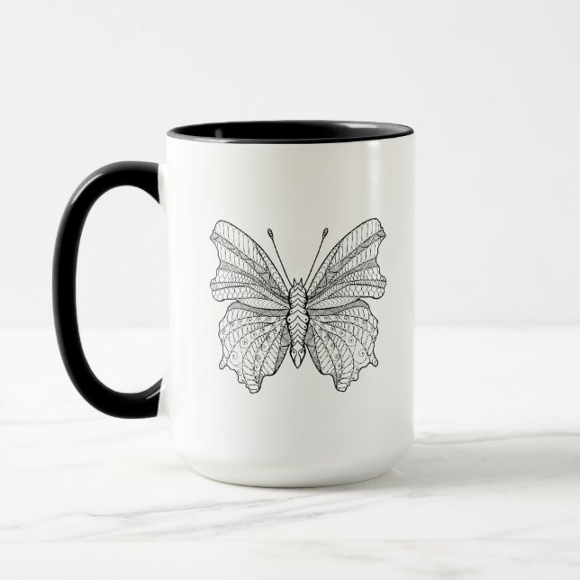 Mug Papillon 3 de style (Gauche)