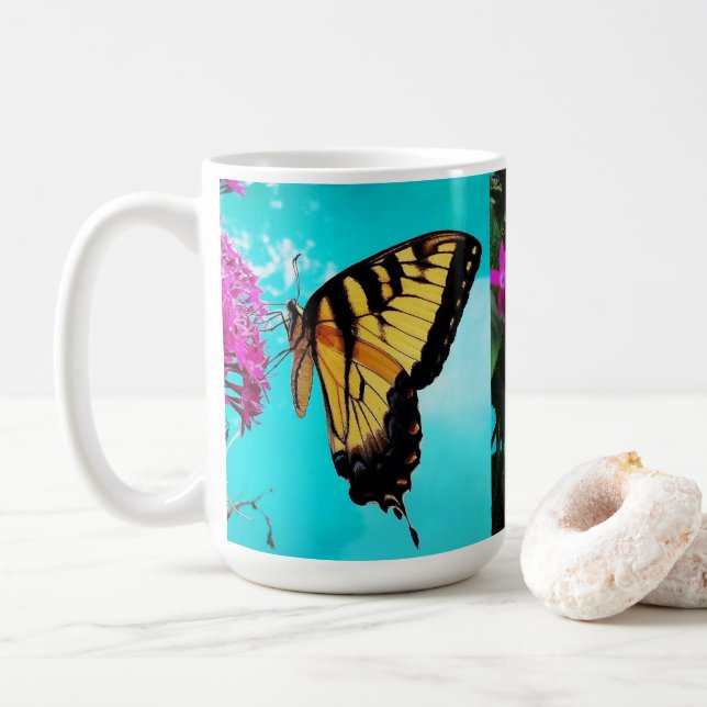 Mug Papillon à queue épaisse de tigre orientale #2 (Avec donut)