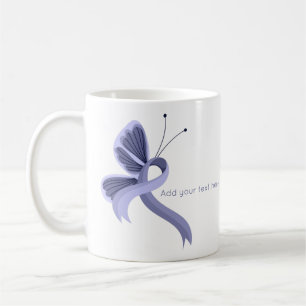 Mug Papillon à ruban de sensibilisation à la périphéri