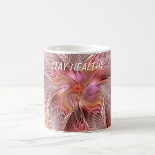 Mug Papillon Abstrait Coloré Fantaisie Art Fractal