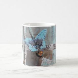 Mug Papillon - Art multimédia mixte