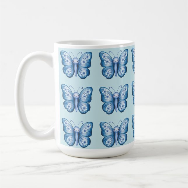 Mug Papillon bleu (Gauche)