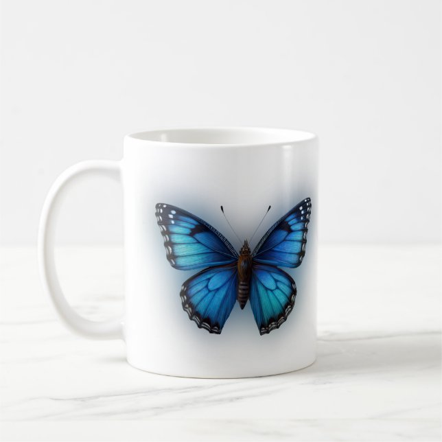 Mug Papillon bleu (Gauche)